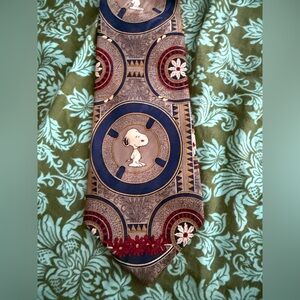Snoopy Necktie Men's Tie Vintage 1952 United Feature Syndicate All Over Design